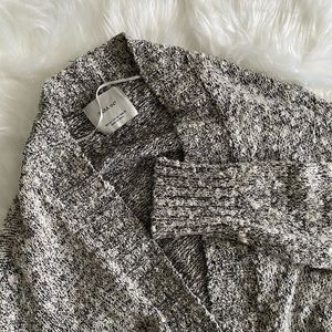 Zara Grey Marled Oversized Cardigan